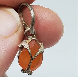 Sterling silver carnelian Pendant